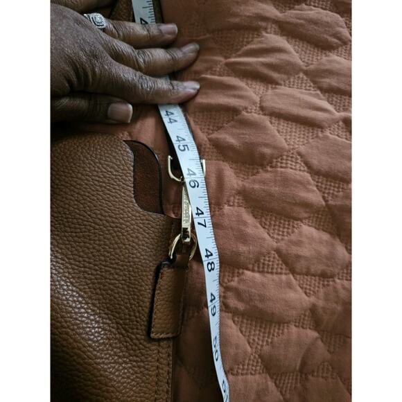 Steve Madden Brown Shoulder Bag with Scarf Accent Purse Handbag - Picture 8 of 10